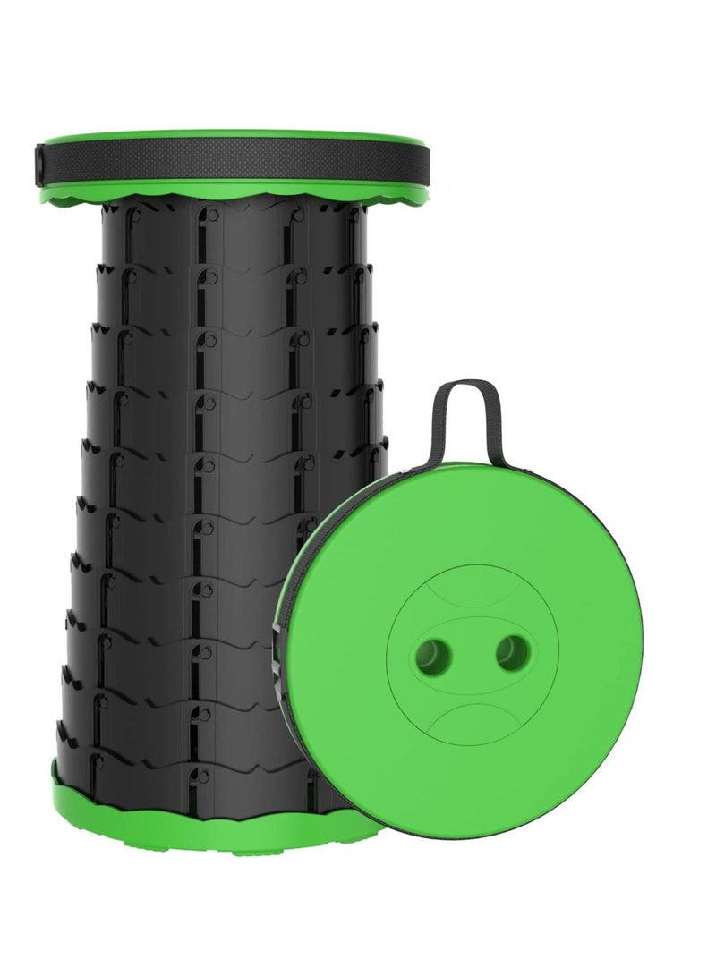 Generic Portable Retractable Stool, Foldable Extendable  for Camping Garden Fishing Hiking Travel BBQ Green  - Image 1