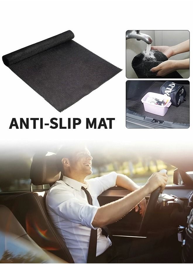 GROIC - Trunk Mat for Cars Anti Slip Mat,Anti slip pad for car center console,Easily Cuttable to Different Sizes Universal Fit Multiple Use Car Roof Protector, Rug Non Slip Mat Pad - Image 1