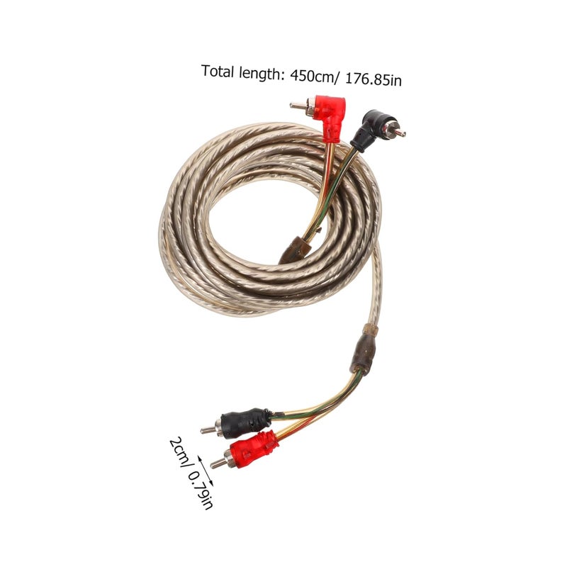 Pure Copper Car Audio Amplifier Cable for Enhanced Sound Quality Low Signal Loss - Image 3