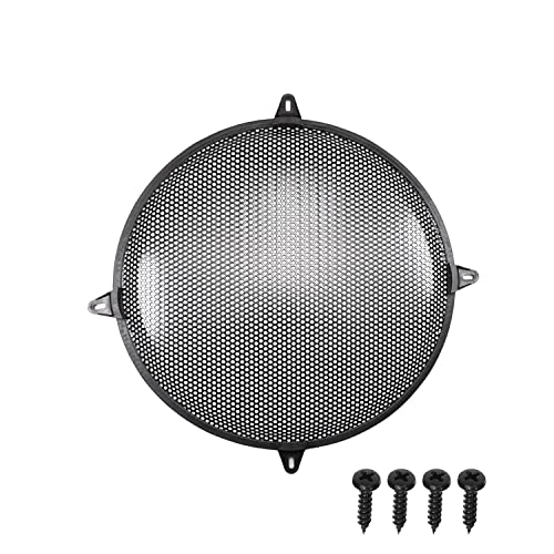 Fielect 2Pcs 15 inch Speaker Grill Cover Car Audio Speaker SubWoofer Grill Speaker Covers Waffle Grill Cover Guard Protector Grille Black - Image 1