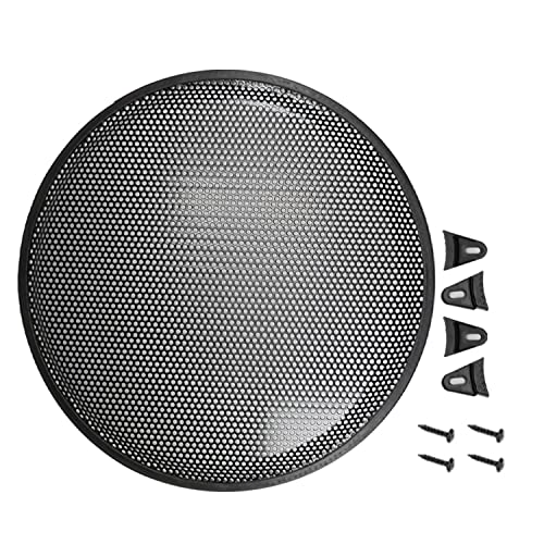Fielect 2Pcs 15 inch Speaker Grill Cover Car Audio Speaker SubWoofer Grill Speaker Covers Waffle Grill Cover Guard Protector Grille Black - Image 5