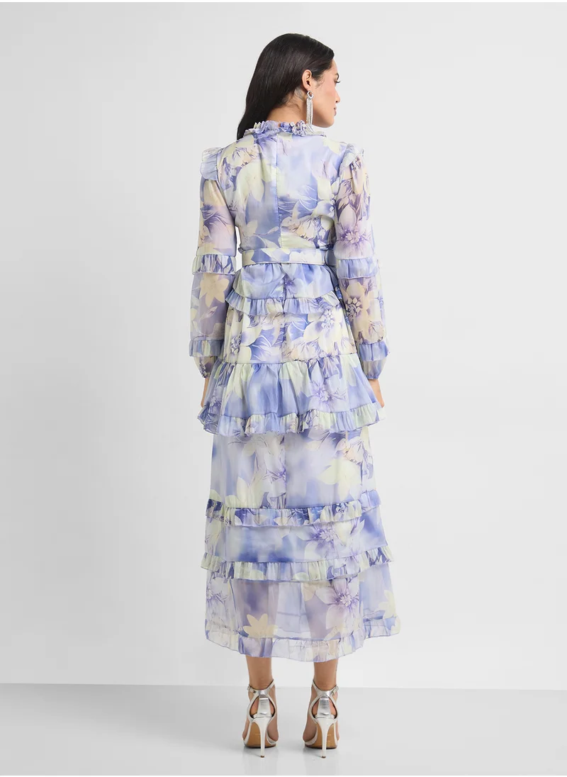 خزانة Floral Print Dress