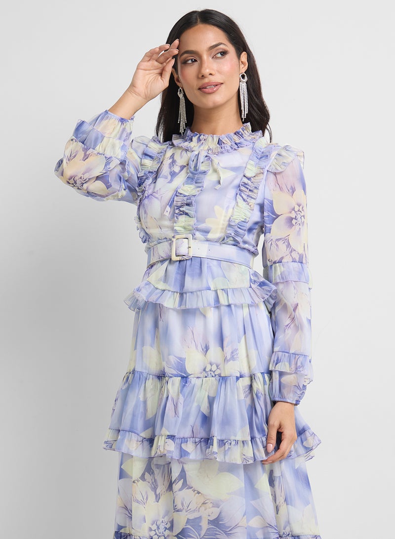 Khizana Floral Print Dress - Image 3