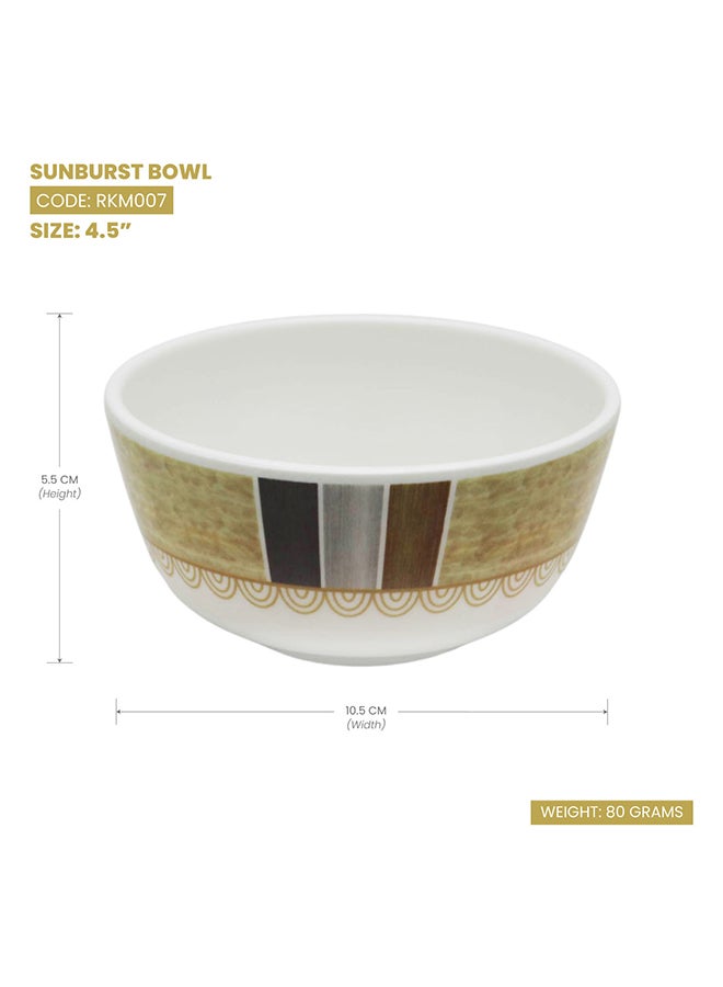 Rk Melamine Sunburst Melamine Bowl 4.5" - Image 2