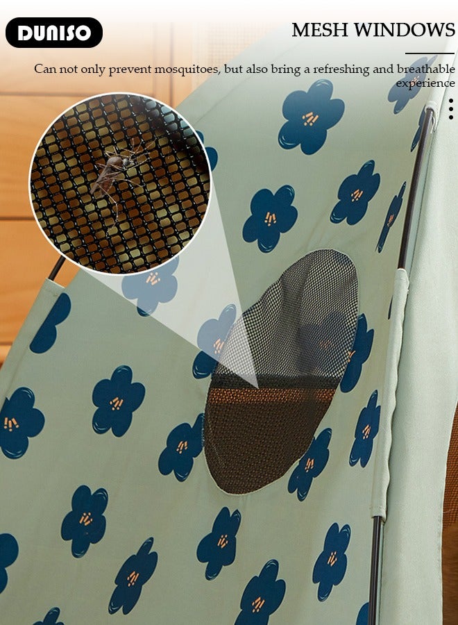 DUNISO Pets Teepee, Dogs Tent Cat Bed House Cat and Dog Tents for Outdoor Outside Cat House Indoor Pet Play Houses Dog Kennel Dog Cat Tipi with Removable Washable Cushion Easy Assemble Portable - Image 5