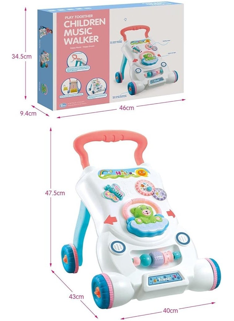 Whynot - 2-in-1 Baby Walker with Music & Activity Center – Supports First Steps, Motor Skill Development, for 9-24 Months - Image 1