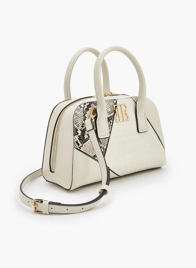 ELLE Textured Tote Bag with Detachable Strap