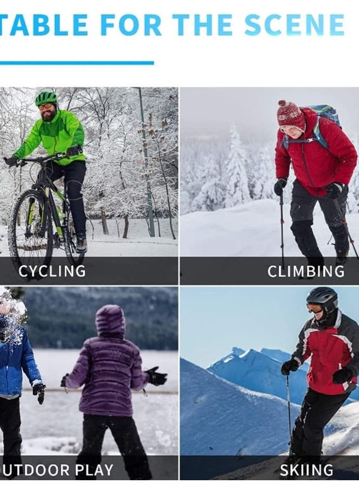LINJIE - Winter Gloves, Men's And Women's Touch Screen Gloves Cold Weather Warm Gloves Frozen Work Gloves, Suitable For Running Driving Cycling Working Hiking - Image 1