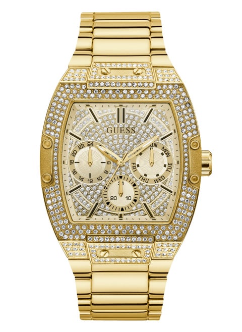 Guess PHOENIX Collection Multi-function Mens Analog Gold Dial Coloured Quartz Watch - GW0094G2