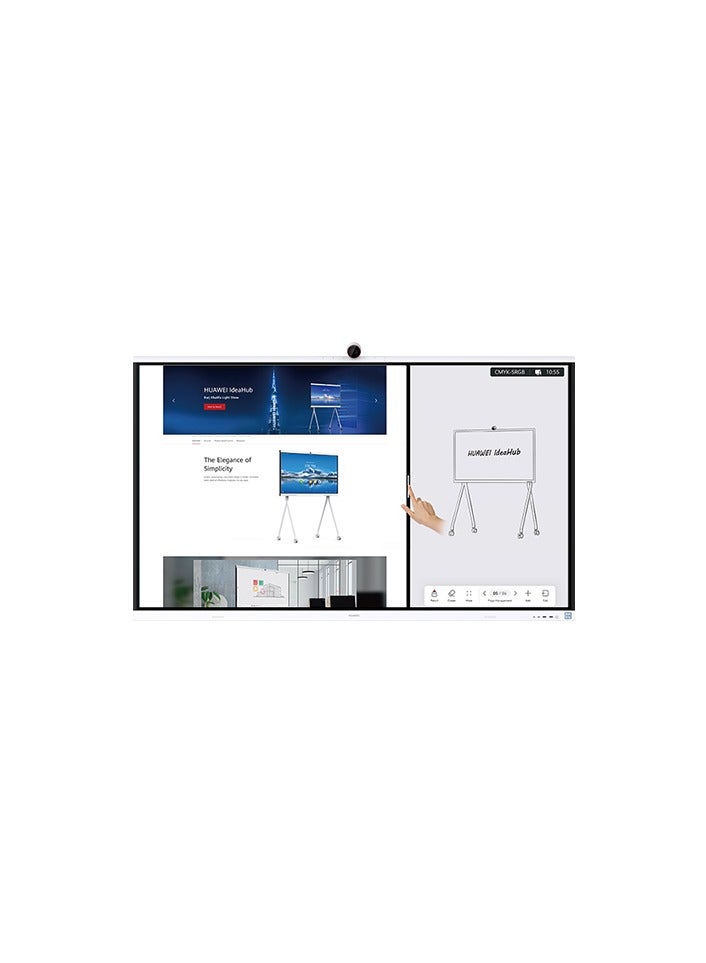HUAWEI IdeaHub S2, IHS2-65SA, Intelligent Collaboration Device 65-inch infrared screen, Jade white, overseas IHS2-65SA Black - Image 5