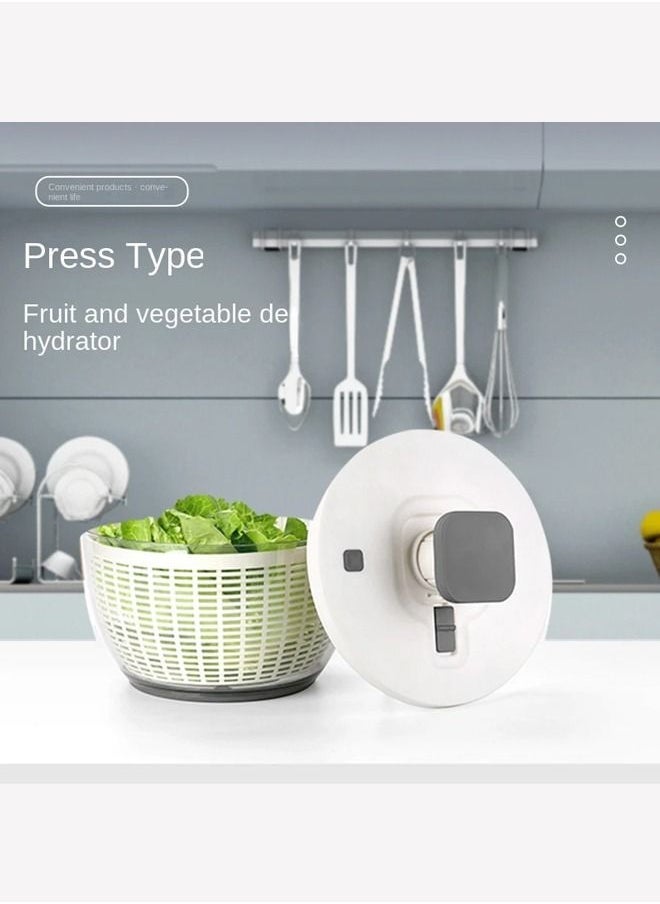 Arabest Vegetable Dehydrator,Salad Fruit Spinner,Household Large Capacity Dehydrator,Kitchen Vegetable Accessories Drain,Salad Basket - Image 2