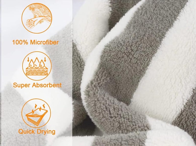Home-Cloud Korean Plush Soft & Luxury 400 GSM Pack of of 2 Towel Set with Hanging Loop | 3X Softer Than Cotton Towels | Set of 2 (1 Bath Towel 142x70 + 1 Face Towel 70x35 cm) - Image 4