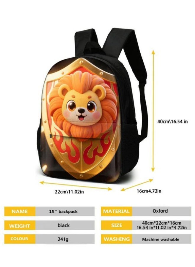 Bright Li Fire Unlock the new fashion of childish fun! Three-piece set of bags, cartoon elements for children and teenagers (students, children, friends' outings, mountain climbing, schooling, etc. can be used) - 49 - Image 5