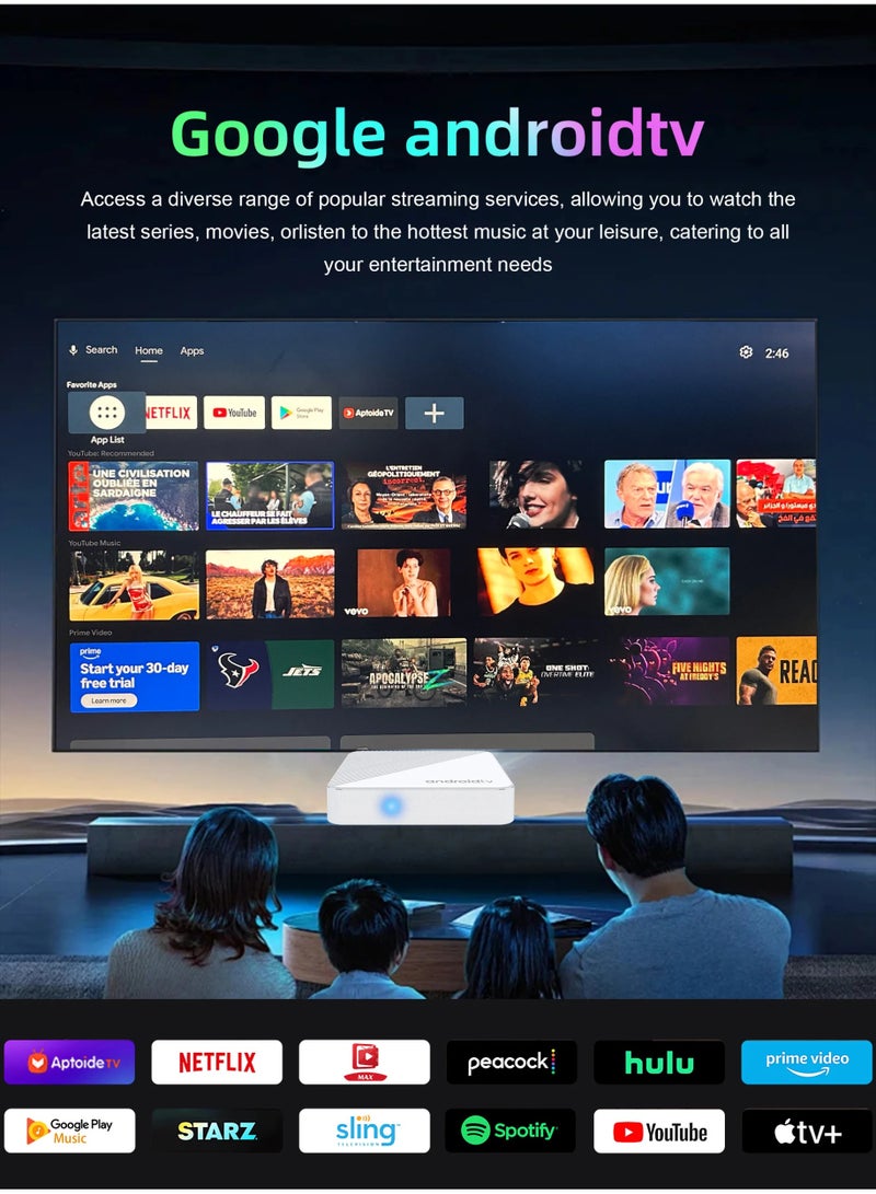 TV Box Android14 T1X Voice Netflix Chromecast Wifi 6 BT5.0 4K HDR10 Youtube H313 Streaming Media Player Games Set Top Box 2+16GB - Image 5