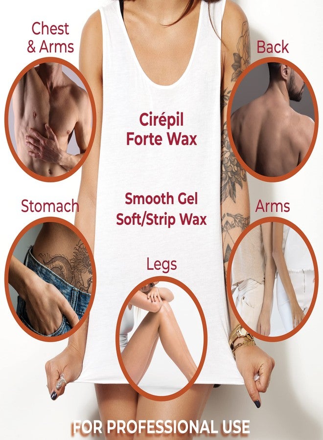 Cirepil - Forte - 400g / 14.11 oz Wax Tin - Unscented - Honey Texture - Perfect for Large Areas - Best for Short, Coarse & Stubborn Hair - Strips Needed - Image 2