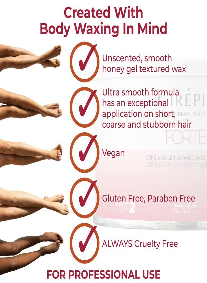 Cirepil - Forte - 400g / 14.11 oz Wax Tin - Unscented - Honey Texture - Perfect for Large Areas - Best for Short, Coarse & Stubborn Hair - Strips Needed - Image 5