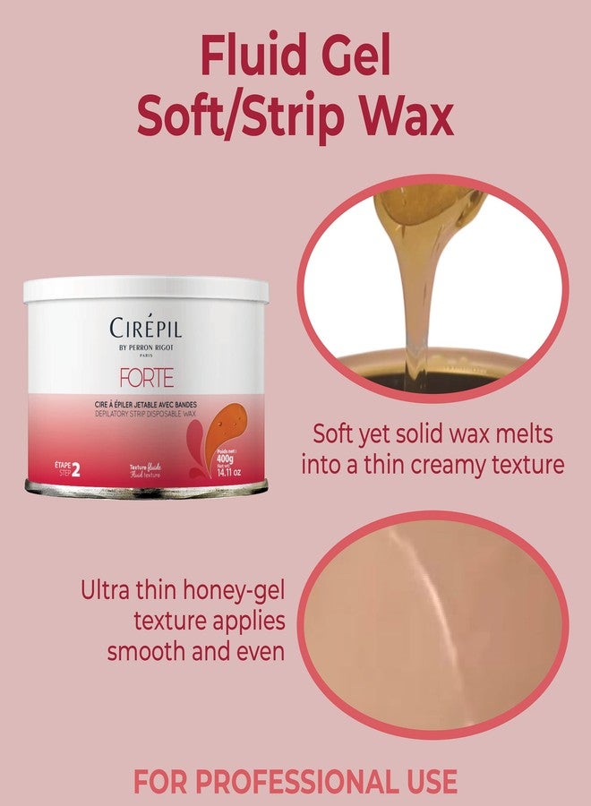 Cirepil - Forte - 400g / 14.11 oz Wax Tin - Unscented - Honey Texture - Perfect for Large Areas - Best for Short, Coarse & Stubborn Hair - Strips Needed - Image 4