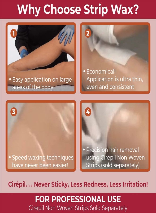 Cirepil - Forte - 400g / 14.11 oz Wax Tin - Unscented - Honey Texture - Perfect for Large Areas - Best for Short, Coarse & Stubborn Hair - Strips Needed - Image 3