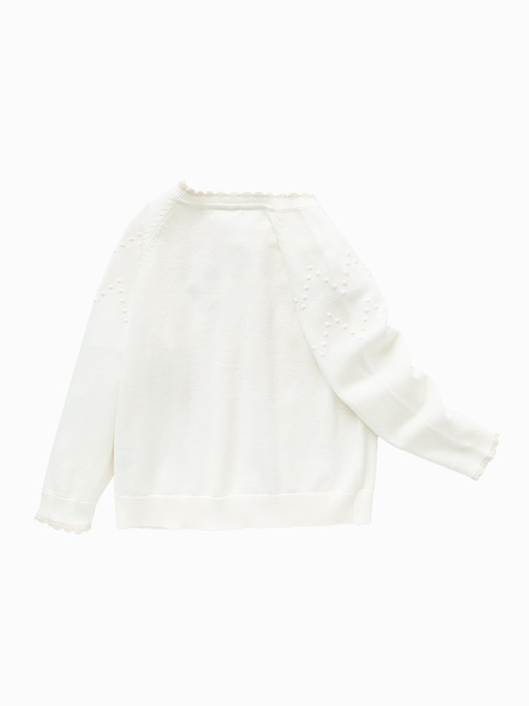 بالابالا كارديغان صوف بتطريز للبنات - Image 5