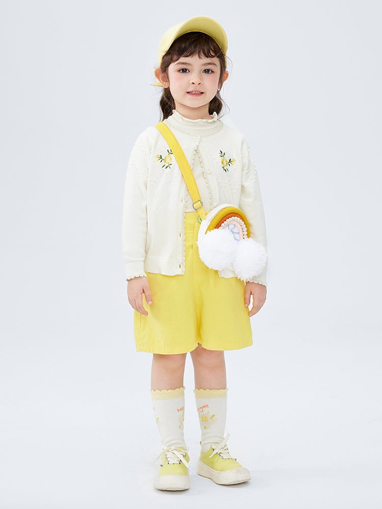 بالابالا كارديغان صوف بتطريز للبنات - Image 3