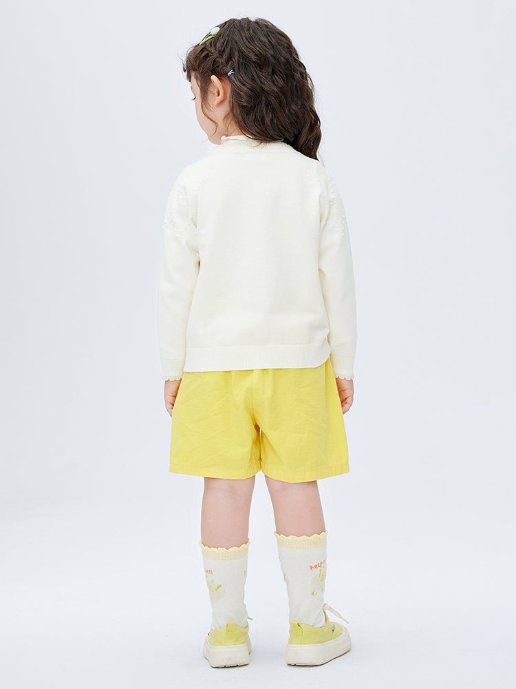 بالابالا كارديغان صوف بتطريز للبنات - Image 2