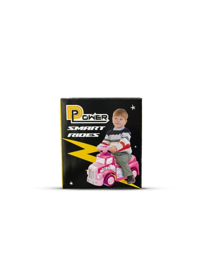 D-Power My First Foot to Floor  Unicorn– Multicolour | Toddler Walker Foot to Floor Slider | Hidden Storage Space, Moveable Steering Wheel & Squeaky Horn | Pre-School & Nursery Walking Aid | Ages 1+ - Image 3