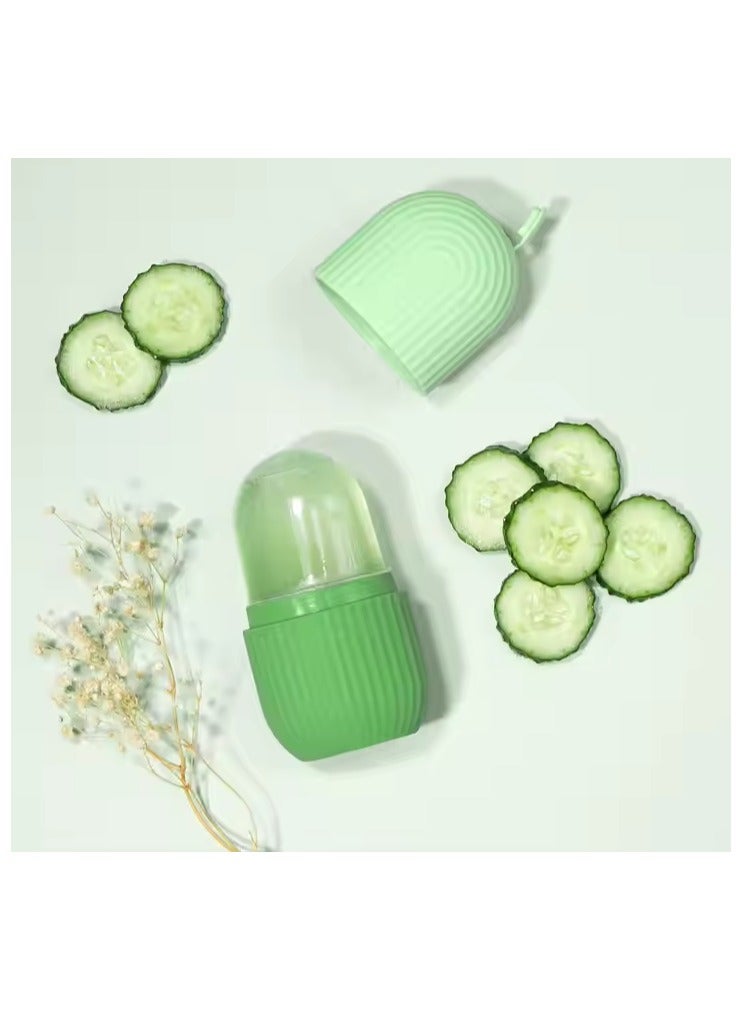 Facial Ice Cube Silicone Tube Reusable Ice Roller Mold for Skin Care, Face Cooling & Beauty Treatment, Easy to Fill & Freeze - Image 2