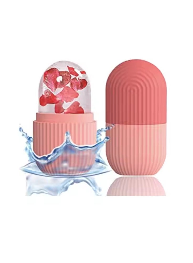 Facial Ice Cube Silicone Tube Reusable Ice Roller Mold for Skin Care, Face Cooling & Beauty Treatment, Easy to Fill & Freeze - Image 3