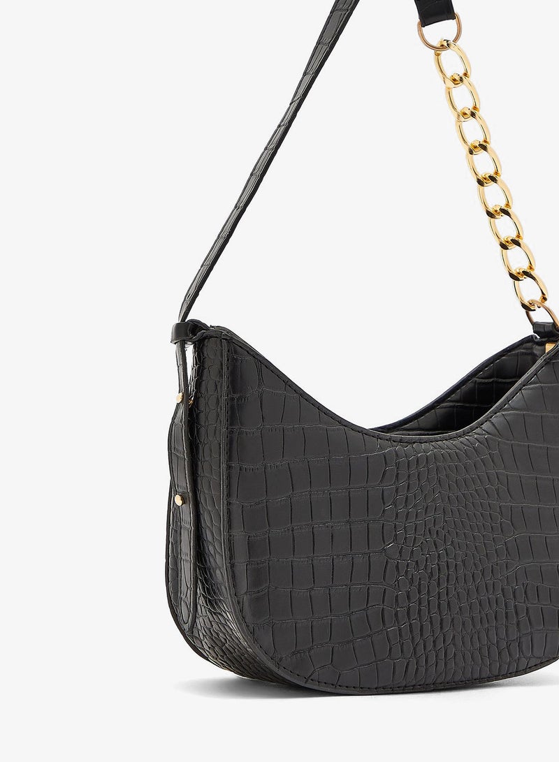 ELLA Croc Shoulder Bag - Image 3
