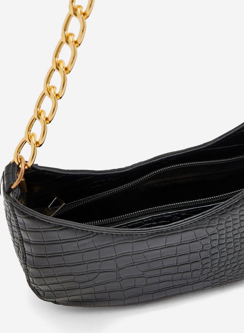 ELLA Croc Shoulder Bag - Image 5