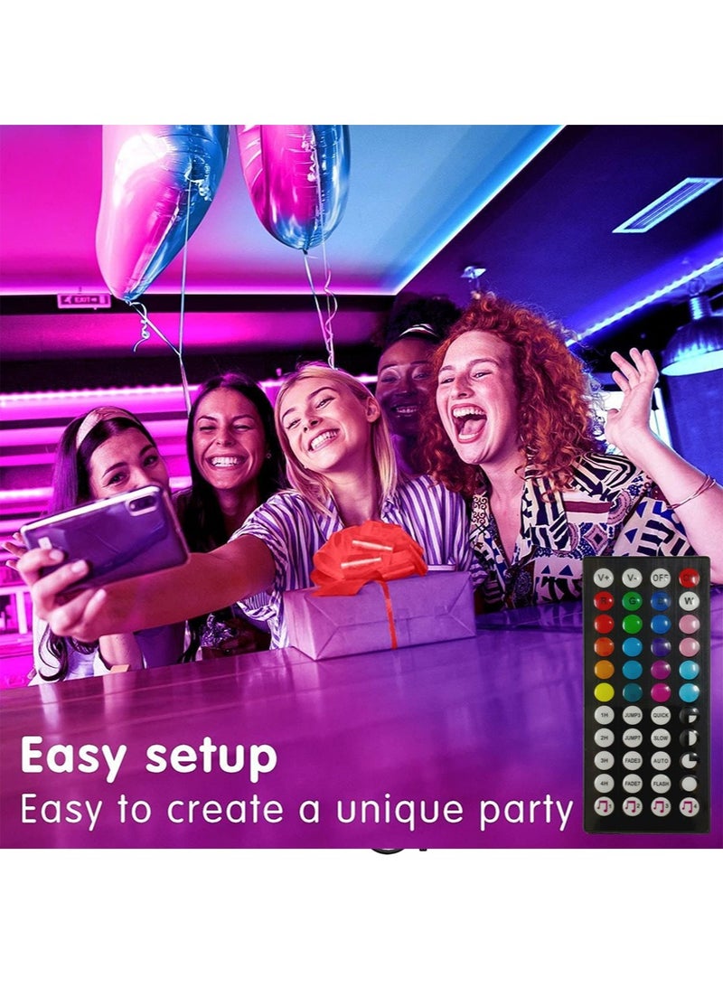 يالونج غرفة نوم RGB قطاع لد الخفيفة - متعدد الألوان مع وحدة تحكم عن بعد ، الناقل التسلسلي العام بالطاقة ، ماء ، غرفة نوم / تلفزيون / كمبيوتر سطح المكتب / حوض السمك الديكور المثالي لد الخفيفة - Image 2