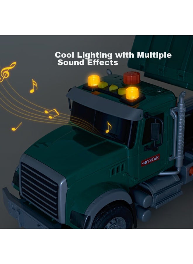 Xst Children's Large Garbage Truck, Sanitation Vehicle Toy, Inertia Cleaning Car, Sorting Bin, Sound And Light Model, Birthday Gift For Boys - Image 2