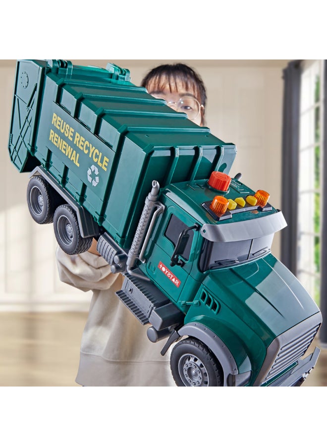 Xst Children's Large Garbage Truck, Sanitation Vehicle Toy, Inertia Cleaning Car, Sorting Bin, Sound And Light Model, Birthday Gift For Boys - Image 1