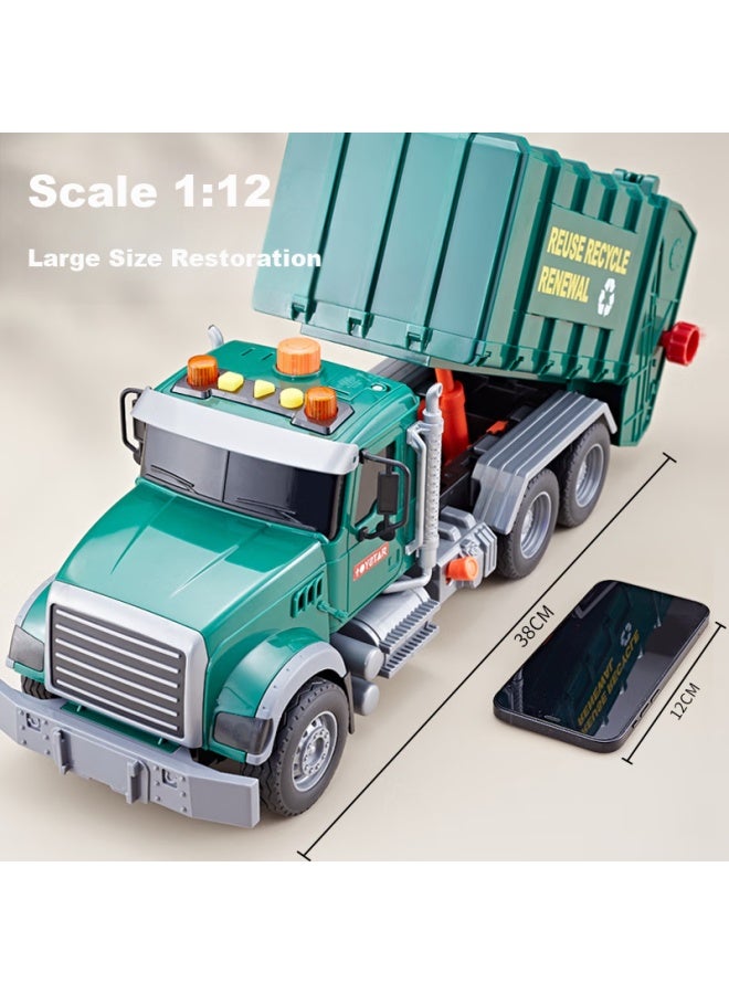 Xst Children's Large Garbage Truck, Sanitation Vehicle Toy, Inertia Cleaning Car, Sorting Bin, Sound And Light Model, Birthday Gift For Boys - Image 5