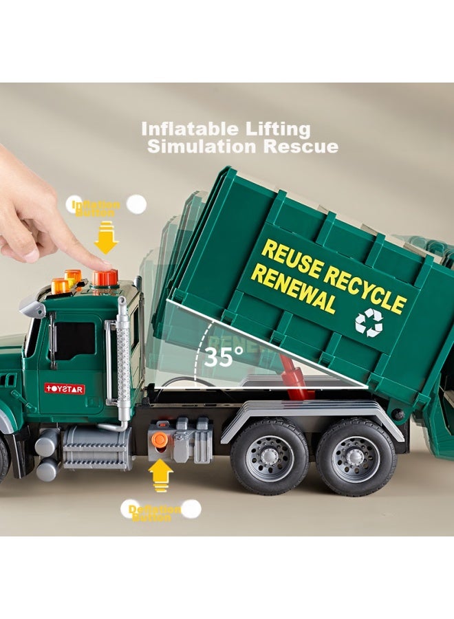 Xst Children's Large Garbage Truck, Sanitation Vehicle Toy, Inertia Cleaning Car, Sorting Bin, Sound And Light Model, Birthday Gift For Boys - Image 3