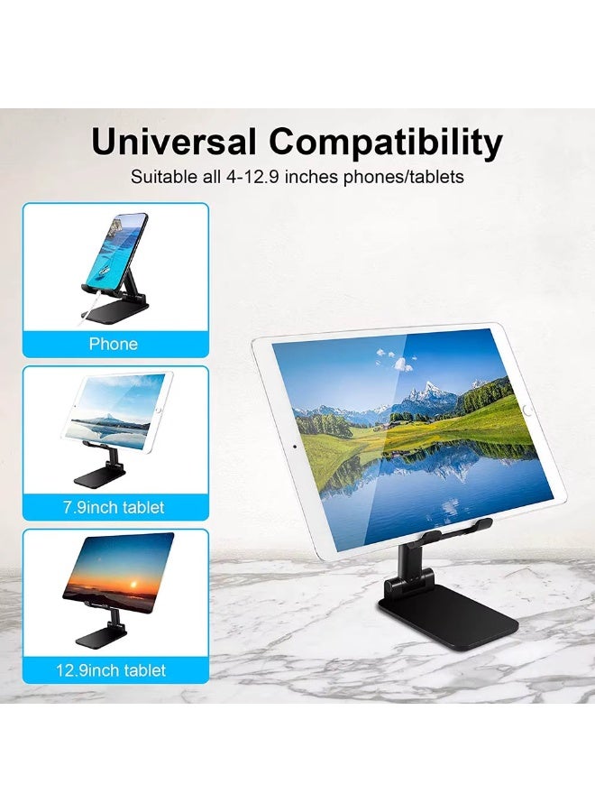 Adjustable Desktop Tablet & Mobile Phone Holder Stand – Foldable, Extendable Support for Desk, Bed, and Table - Image 4