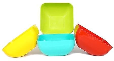 HARIVAN Plastic Solid Freezer Safe Unbreakable Microwave Safe Cooking Mixing and Serving Bowls Set for CakeFoodSnacksFruitsVegatable for KitchenMulti Color Large 3750 ML 2 - Image 5