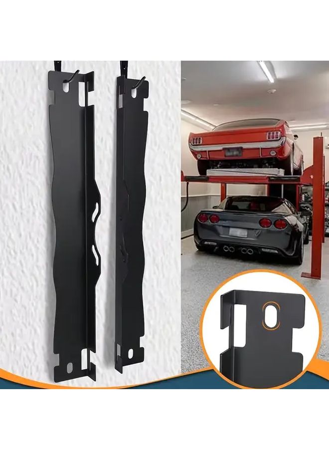 Heavy Duty Wheel Alignment Tool Board Black Precision Garage DIY Toe Alignment Board with Cutouts Rack Compatible Durable Tire Shop Mechanics Home Workshop Suspension System Accessory Sturdy Long Lasting Car Enthusiast - Image 1