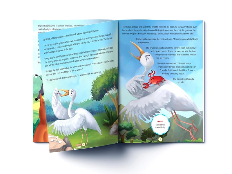 Short Stories From Panchatantra - Collection of 10 Books: Abridged Illustrated Stories For Children (With Morals) - Image 4