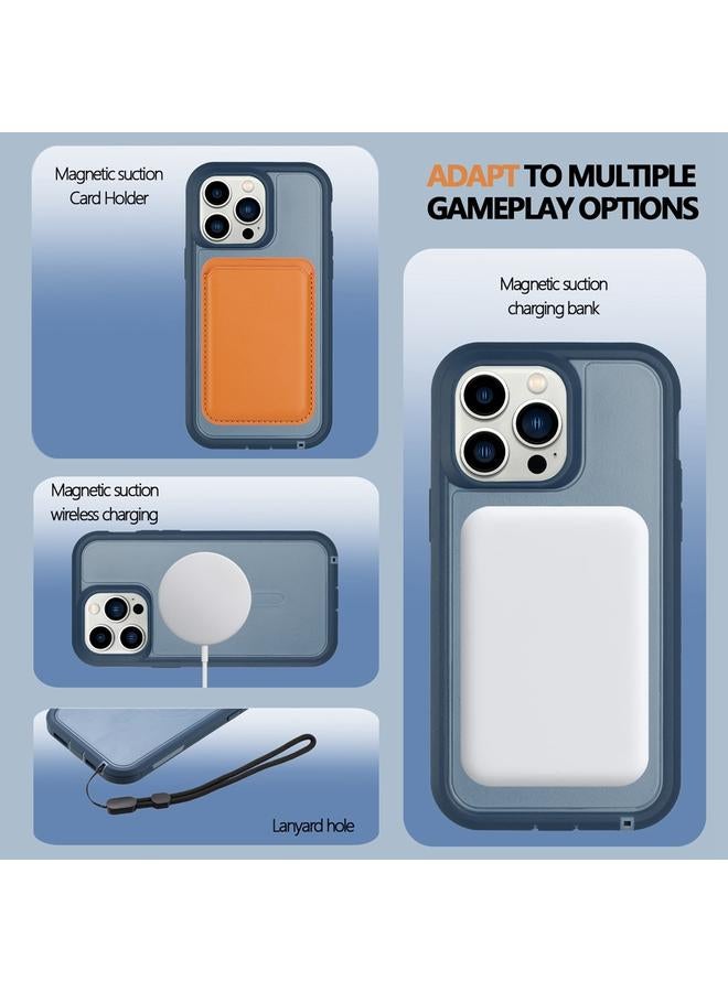 اس-توب جراب لهاتف iPhone 15 Pro Defender Series XT MagSafe مغناطيسي PC + جراب هاتف مقاوم للصدمات من مادة TPU - Image 4