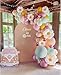 IHEPYQ Daisy Balloon Garland Kit 155pcs White Groovy Daisy Flower Macaron Pastel Balloons Garland for Boho Two Groovy Girls Birthday Baby Shower Flower Decor - Image 3