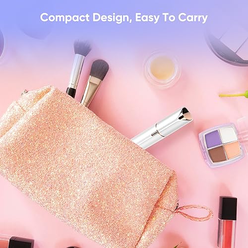 claities Facial Hair Remover for Women- as Seen on TV Painless Face Shaver -Mini Hair Remover, Electric Razor Shaver Portable Bikini Epilator for Lips, Chin, Armpit, Peach Fuzz, Fingers, Neck, Cheek (White - Image 3