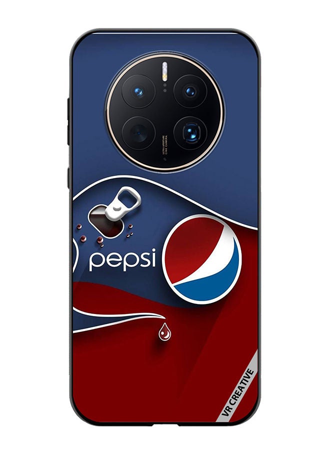 Protective Case Cover For Huawei Mate 50 Pro Pepsi Design Multicolour