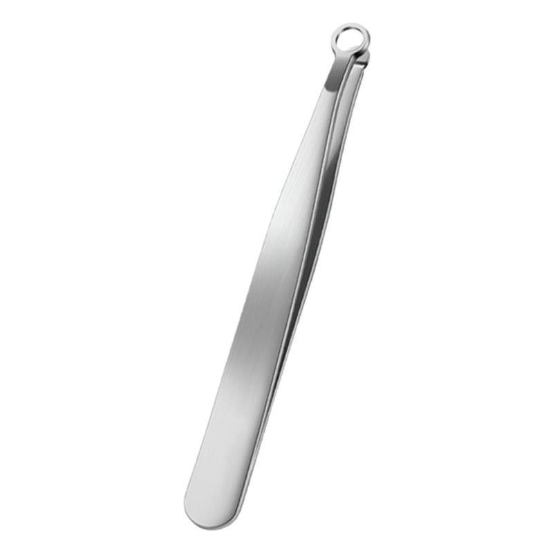 Manual Stainless Steel Nose Hair Trimmer For Men Comfortable Grip Precise Round Head Design - Image 1