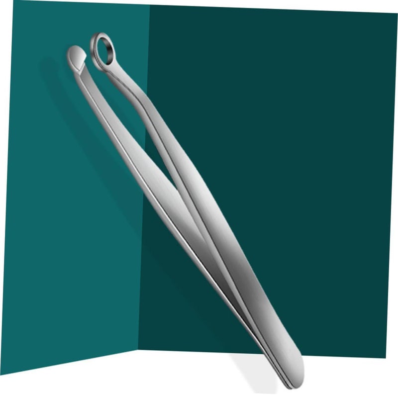 Manual Stainless Steel Nose Hair Trimmer For Men Comfortable Grip Precise Round Head Design - Image 2