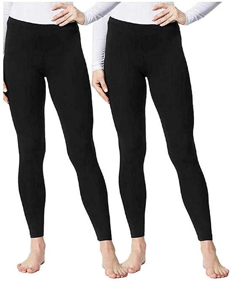 32 Degrees Ladies' Base Layer Heat Pants, 2-Pack (US, Alpha, Small, Regular, Regular, Black) - Image 4