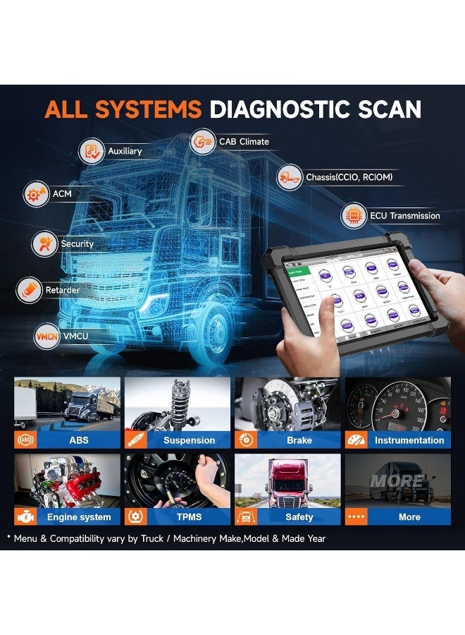 ANCEL X7 HD Heavy Duty Truck Scanner OBD2 Diagnostic Tool - Image 4