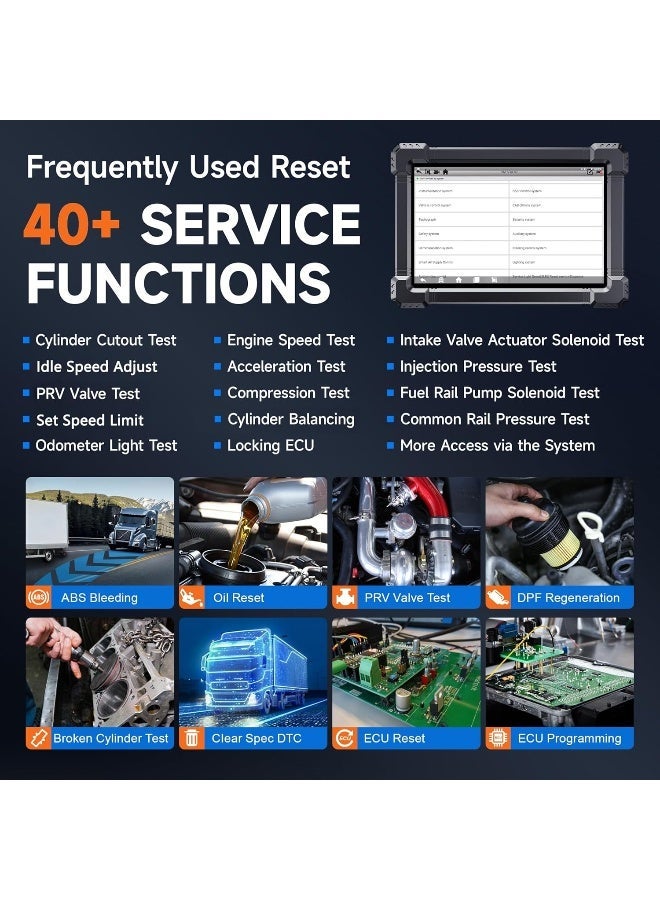 ANCEL X7 HD Heavy Duty Truck Scanner OBD2 Diagnostic Tool - Image 2