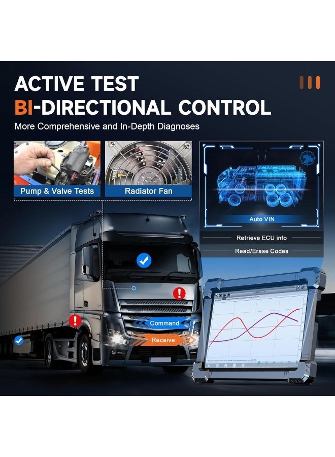 ANCEL X7 HD Heavy Duty Truck Scanner OBD2 Diagnostic Tool - Image 3