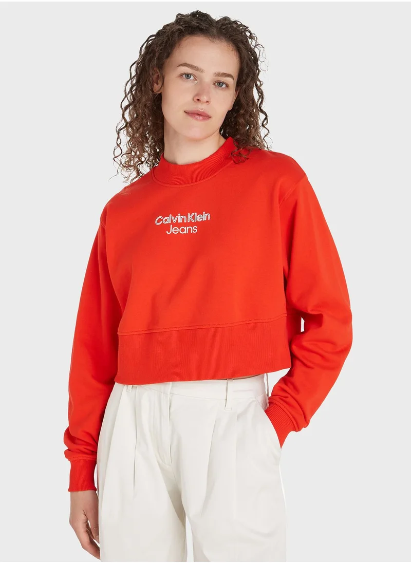 Calvin Klein Jeans Logo Detail Sweatshirt